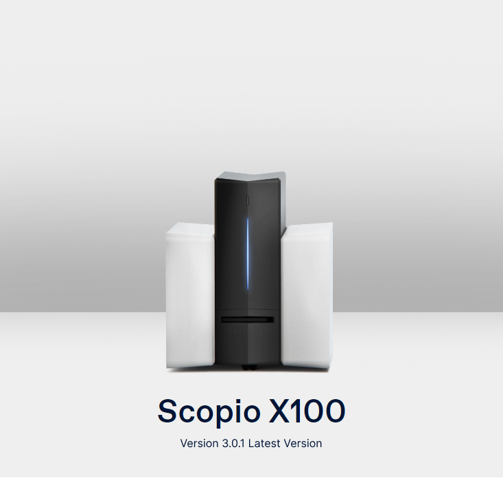 Scopio X100 Version 3.0.1